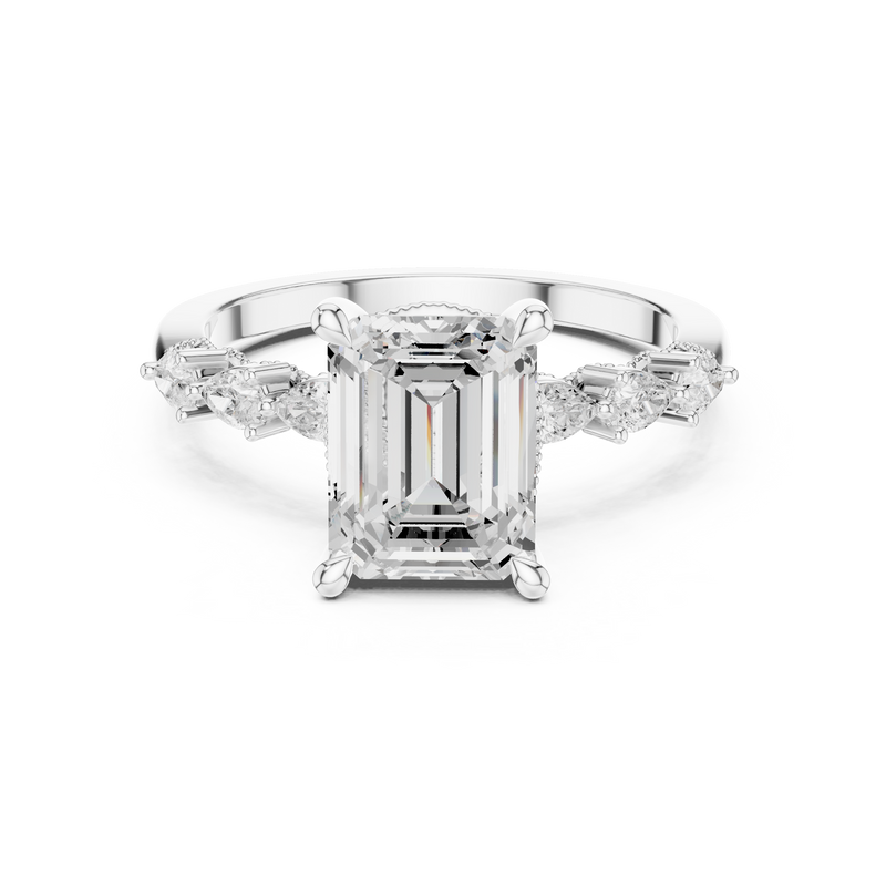 Ladies Ring DDLR-1004@7 - White Gold - Image