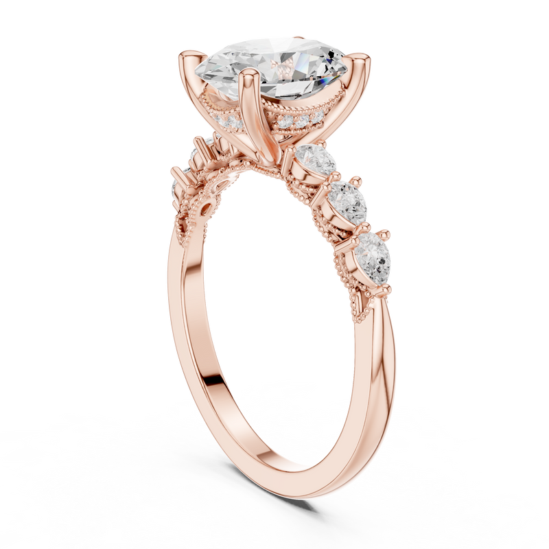 Ladies Ring DDLR-1005@7 - Rose Gold - Image