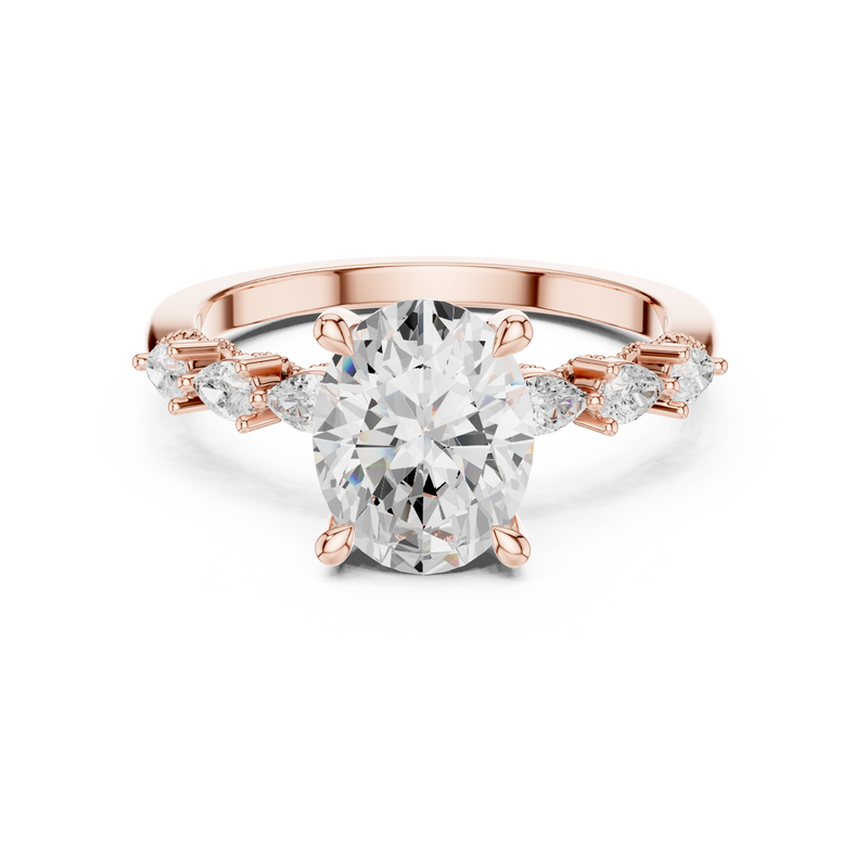 Ladies Ring DDLR-1005@7 - Rose Gold - Image