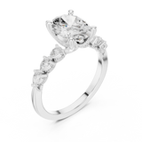 Ladies Ring DDLR-1005@7 - White Gold - Image