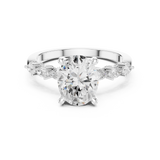 Ladies Ring DDLR-1005@7 - White Gold - Image