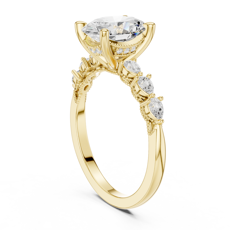 Ladies Ring DDLR-1005@7 - Yellow Gold - Image