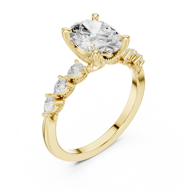 Ladies Ring DDLR-1005@7 - Yellow Gold - Image