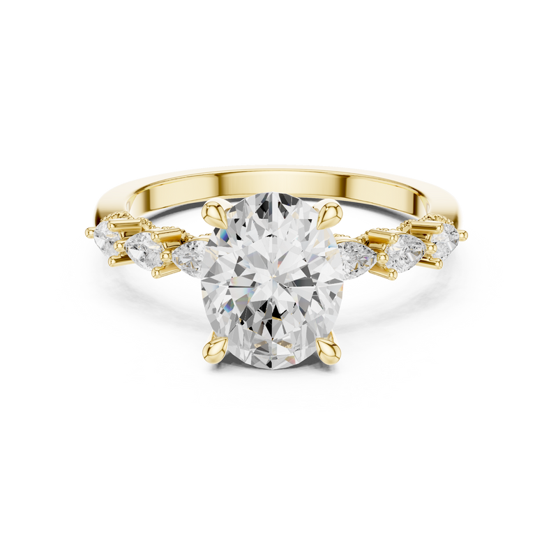 Ladies Ring DDLR-1005@7 - Yellow Gold - Image