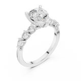 Ladies Ring DDLR-1006@7 - White Gold - Image