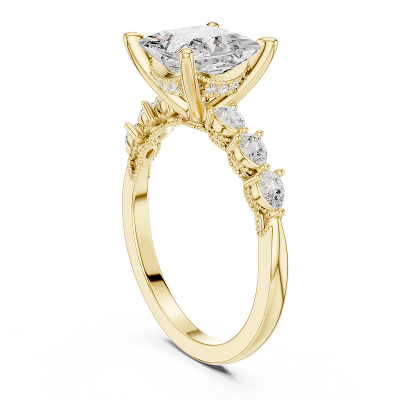 Ladies Ring DDLR-1007@7 - Yellow Gold - Image