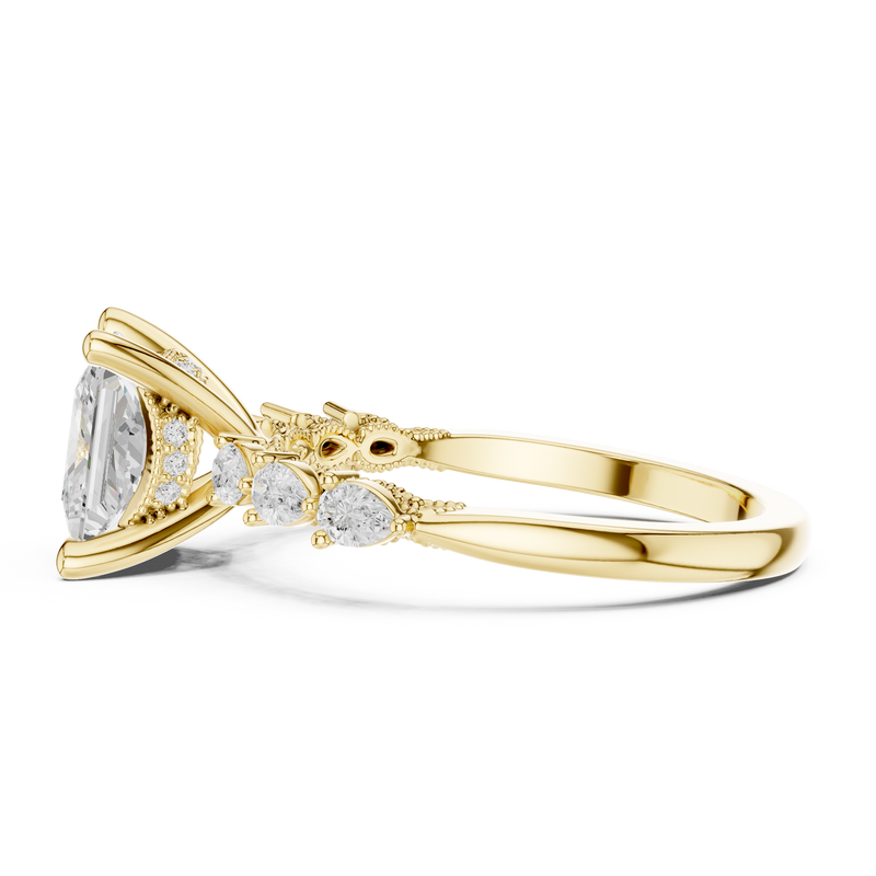 Ladies Ring DDLR-1007@7 - Yellow Gold - Image