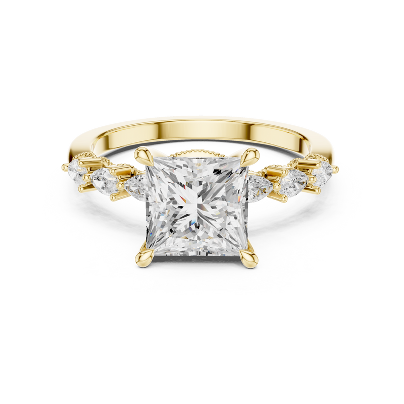 Ladies Ring DDLR-1007@7 - Yellow Gold - Image