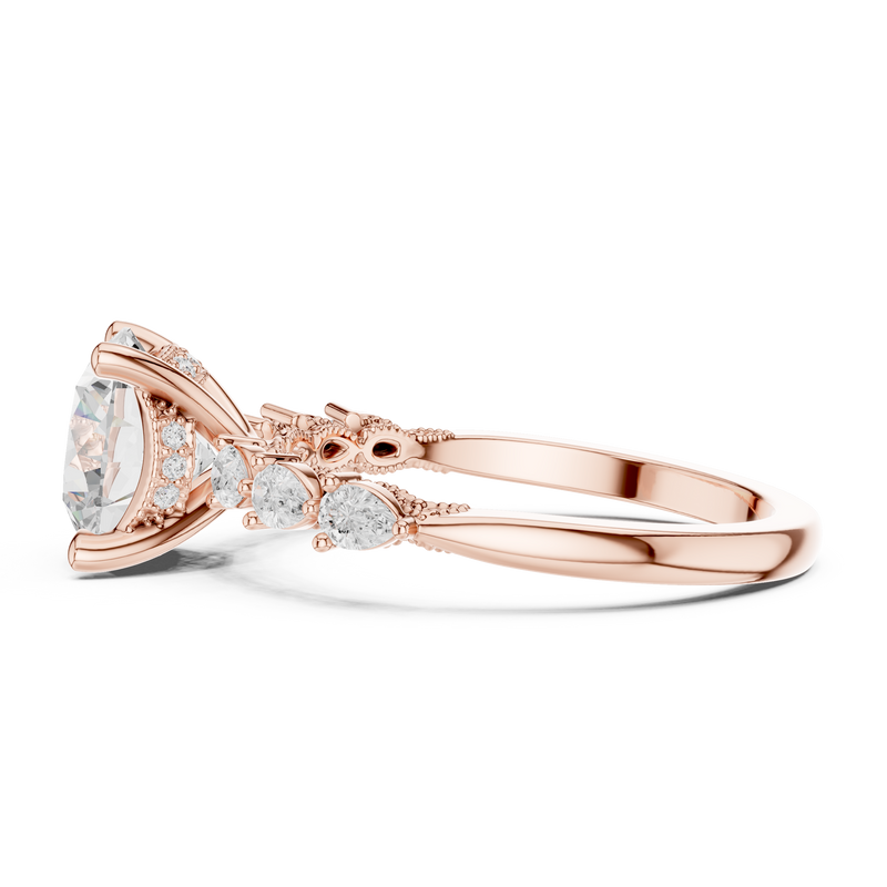Ladies Ring DDLR-1008@7 - Rose Gold - Image