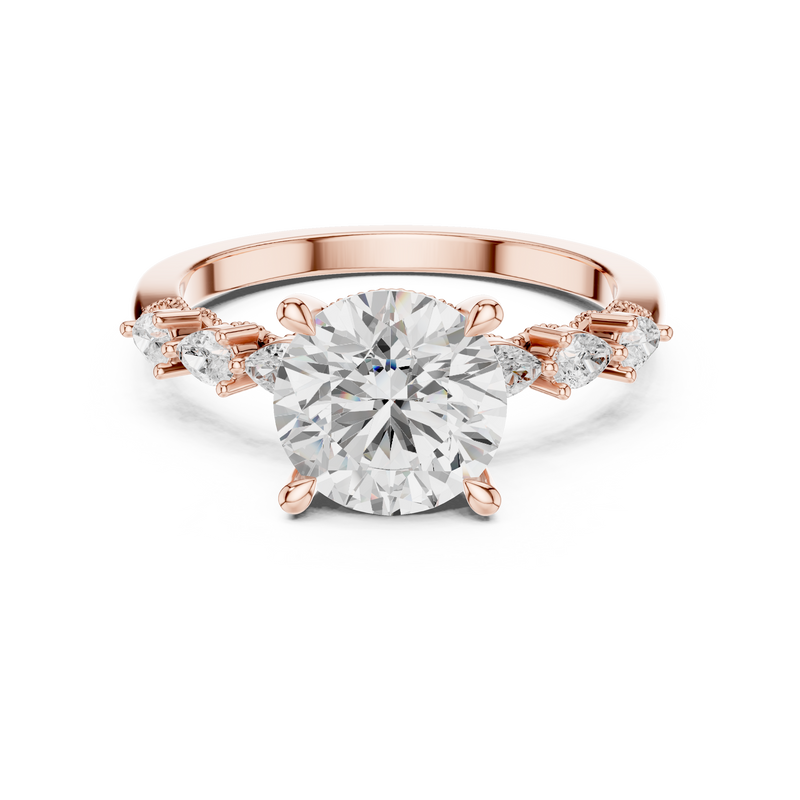Ladies Ring DDLR-1008@7 - Rose Gold - Image