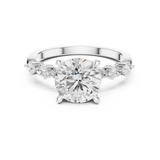 Ladies Ring DDLR-1008@7 - White Gold - Image
