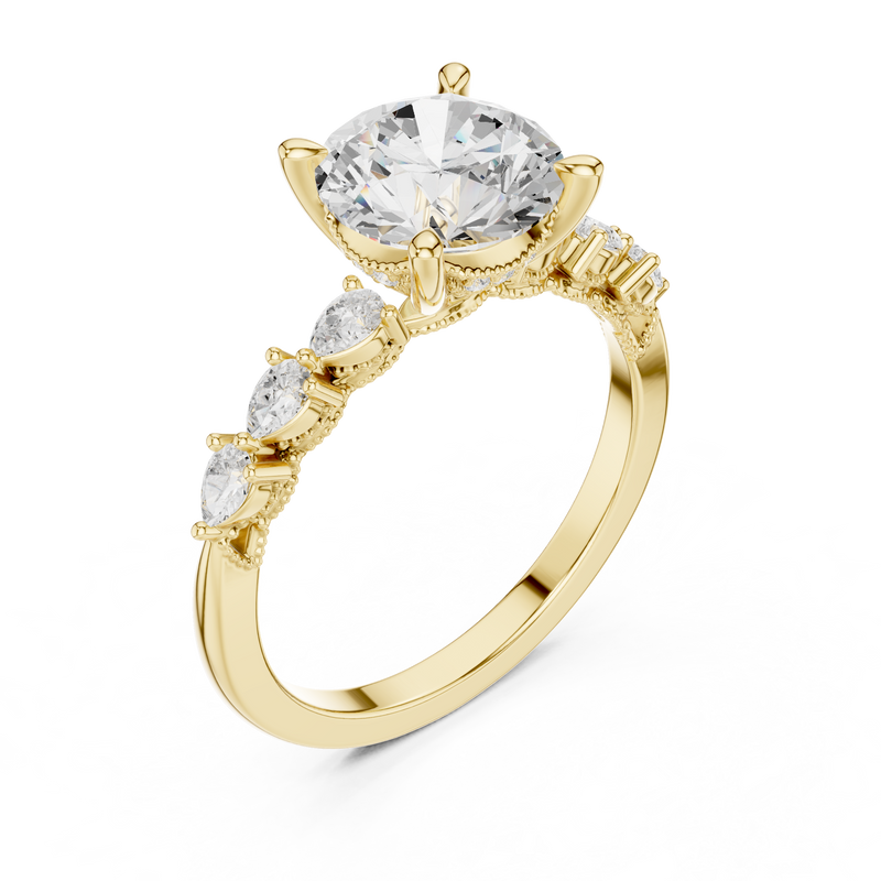 Ladies Ring DDLR-1008@7 - Yellow Gold - Image