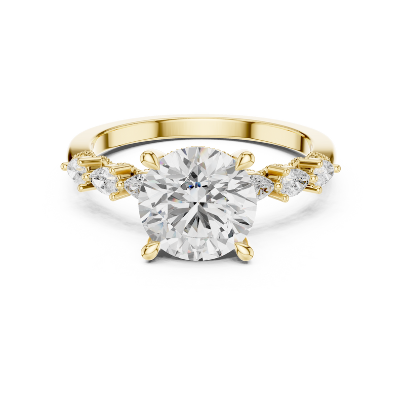 Ladies Ring DDLR-1008@7 - Yellow Gold - Image