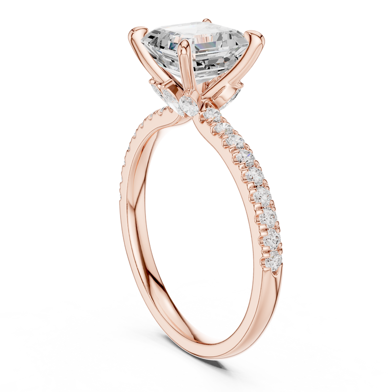 Ladies Ring DDLR-1009 - Rose Gold - Image