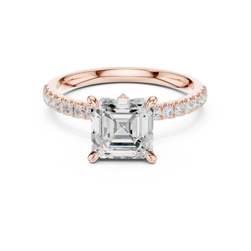 Ladies Ring DDLR-1009@7 - Rose Gold - Image