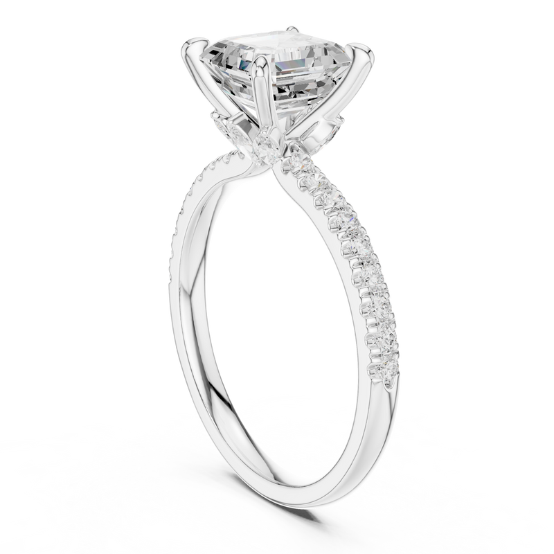 Ladies Ring DDLR-1009 - White Gold - Image