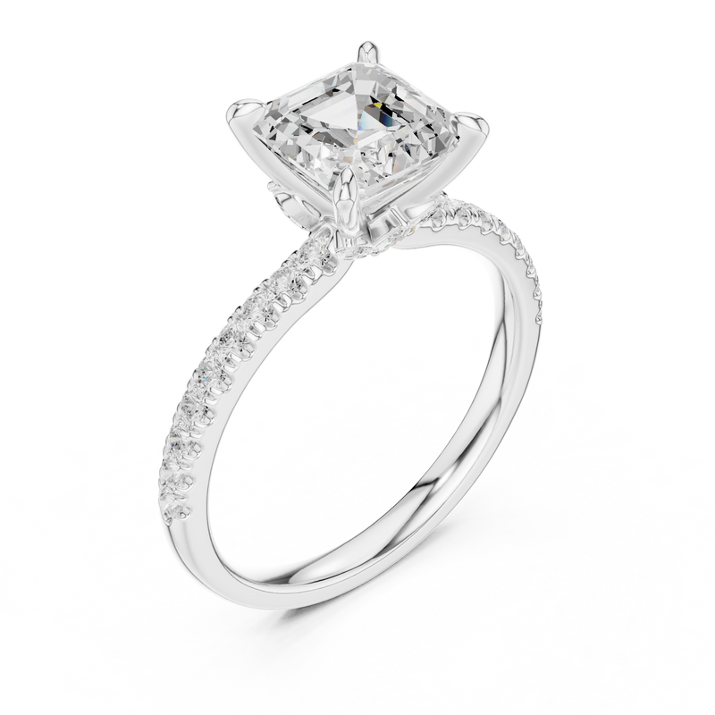 Ladies Ring DDLR-1009 - White Gold - Image