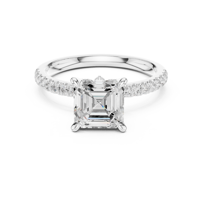Ladies Ring DDLR-1009@7 - White Gold - Image