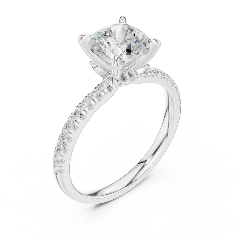 Ladies Ring DDLR-1010 - White Gold - Image