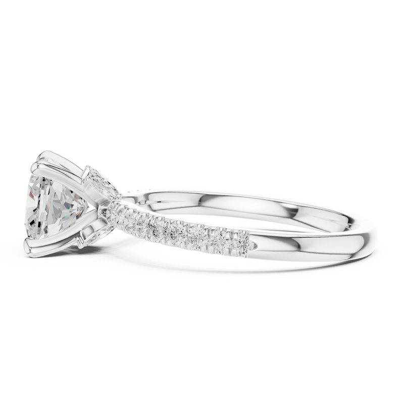 Ladies Ring DDLR-1010@7 - White Gold - Image
