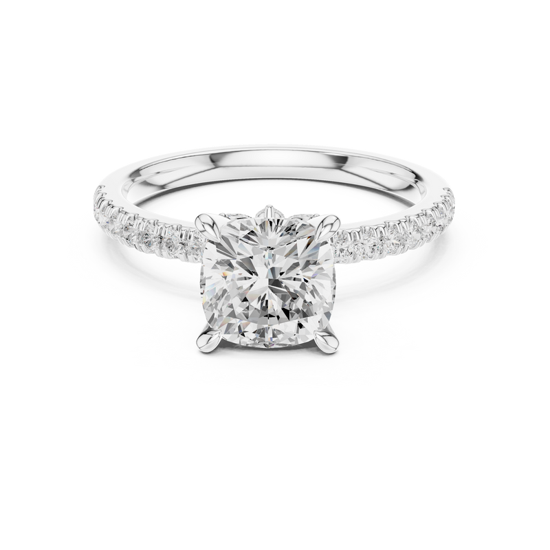 Ladies Ring DDLR-1010@7 - White Gold - Image