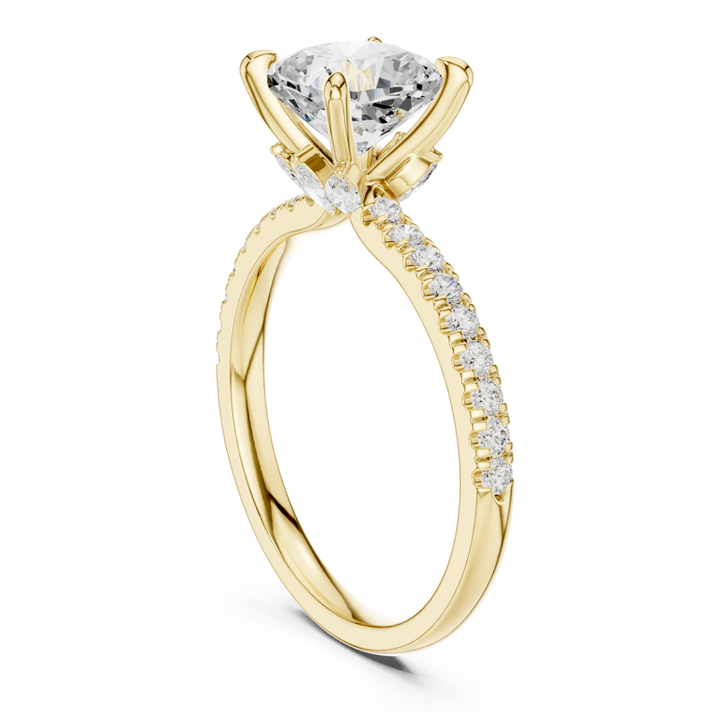 Ladies Ring DDLR-1010@7 - Yellow Gold - Image