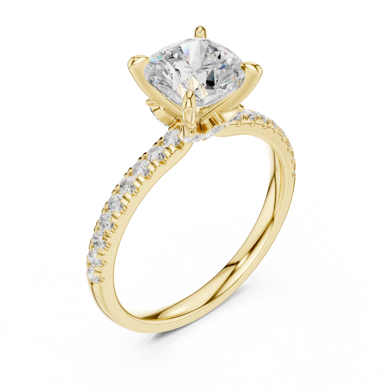 Ladies Ring DDLR-1010@7 - Yellow Gold - Image