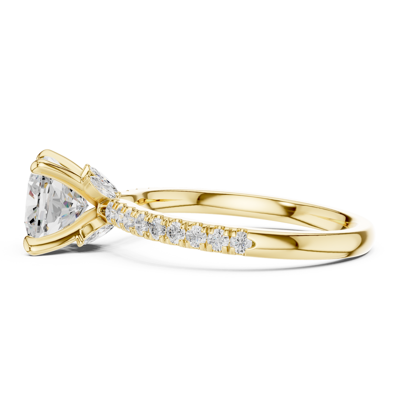 Ladies Ring DDLR-1010@7 - Yellow Gold - Image