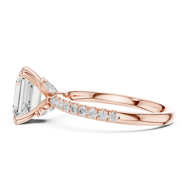 Ladies Ring DDLR-1011@7 - Rose Gold - Image