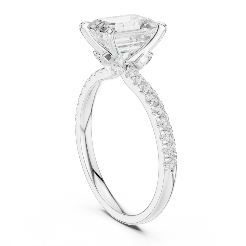 Ladies Ring DDLR-1011@7 - White Gold - Image