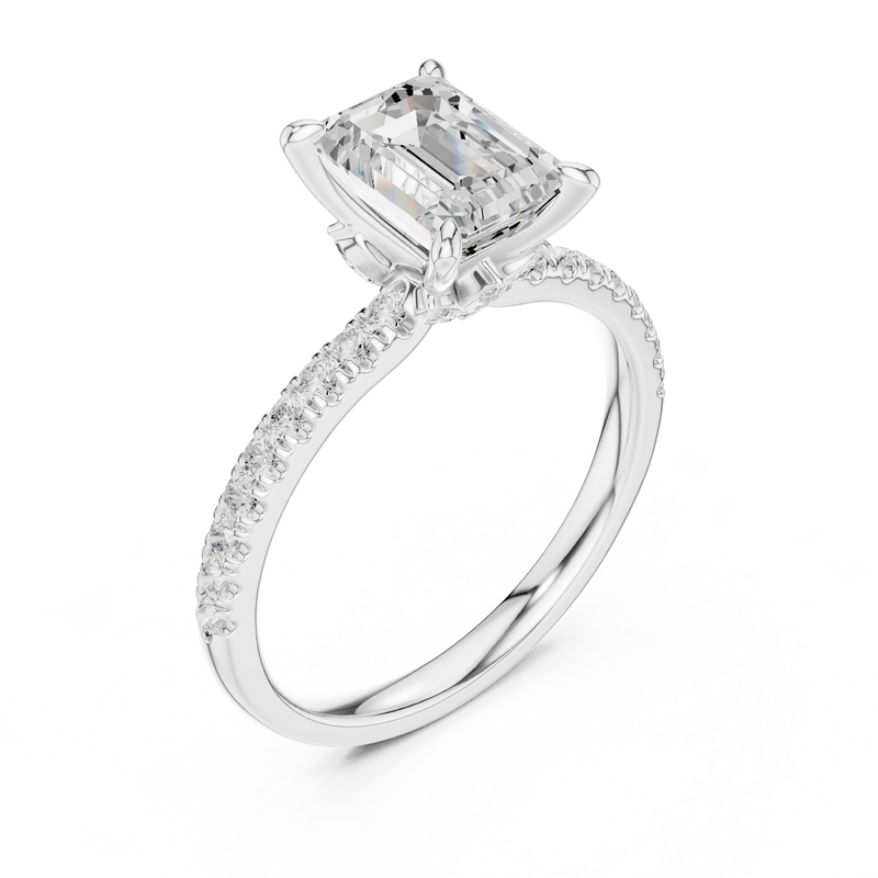 Ladies Ring DDLR-1011@7 - White Gold - Image