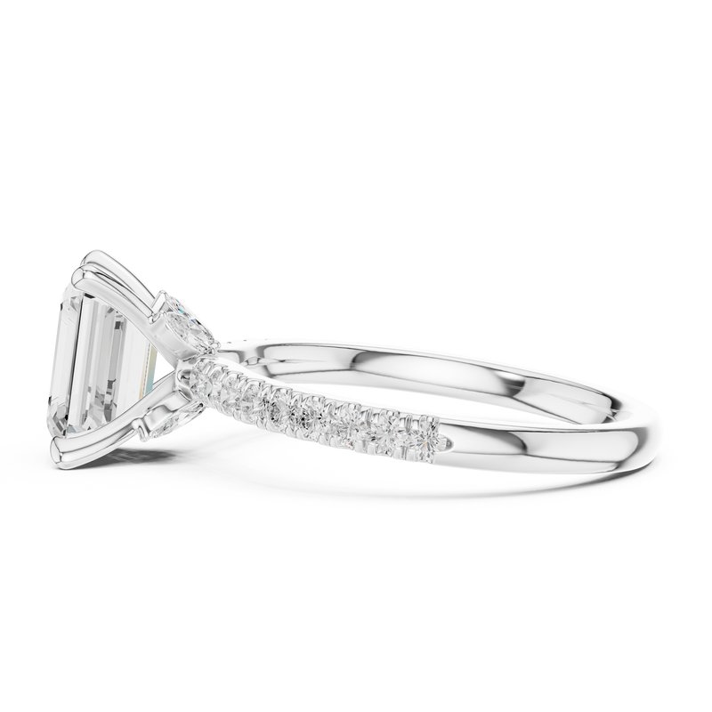 Ladies Ring DDLR-1011@7 - White Gold - Image