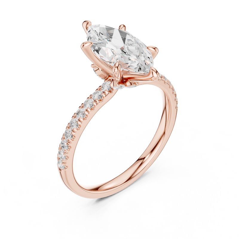 Ladies Ring DDLR-1012@7 - Rose Gold - Image