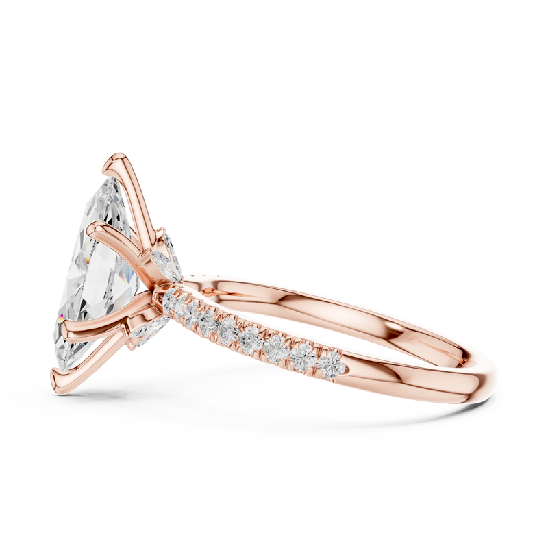 Ladies Ring DDLR-1012@7 - Rose Gold - Image