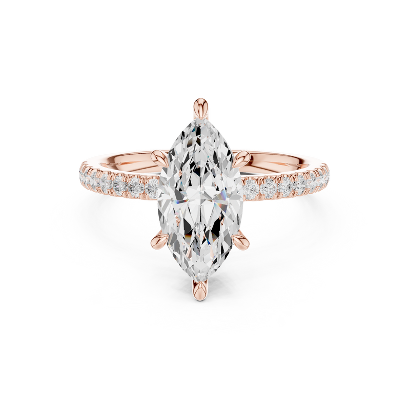 Ladies Ring DDLR-1012@7 - Rose Gold - Image