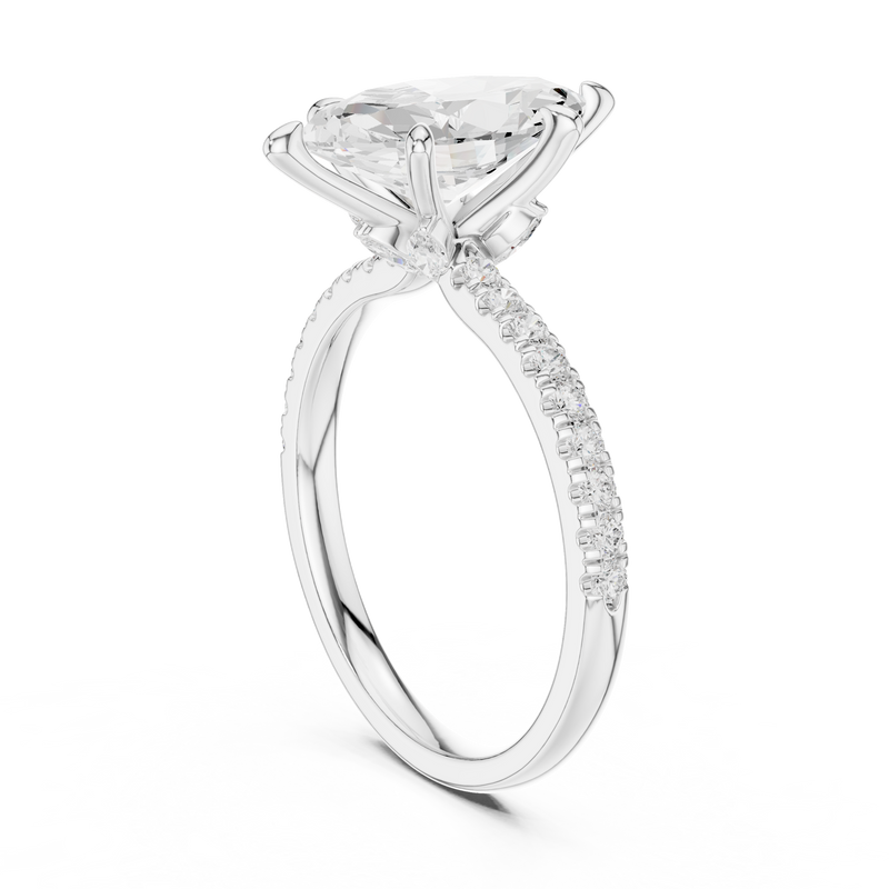Ladies Ring DDLR-1012@7 - White Gold - Image