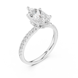 Ladies Ring DDLR-1012@7 - White Gold - Image