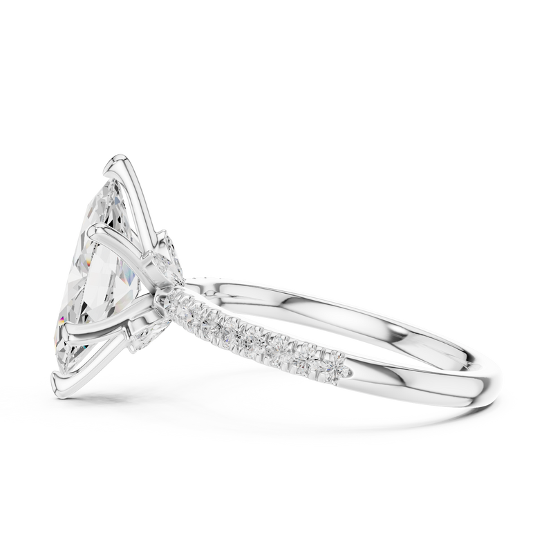 Ladies Ring DDLR-1012@7 - White Gold - Image
