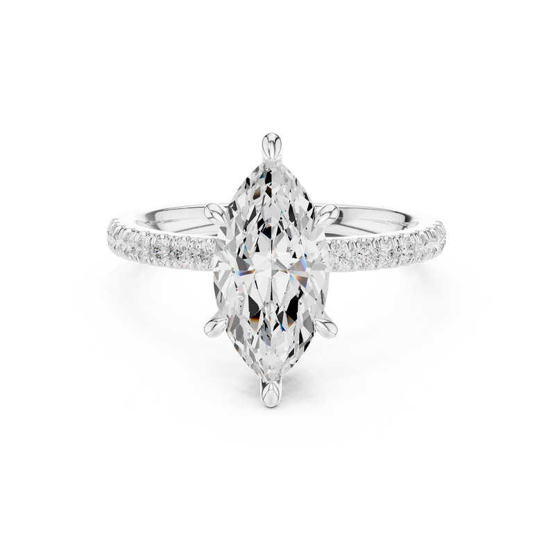 Ladies Ring DDLR-1012@7 - White Gold - Image