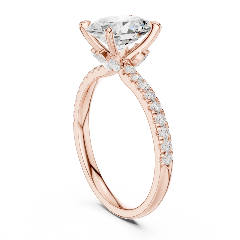 Ladies Ring DDLR-1013@7 - Rose Gold - Image