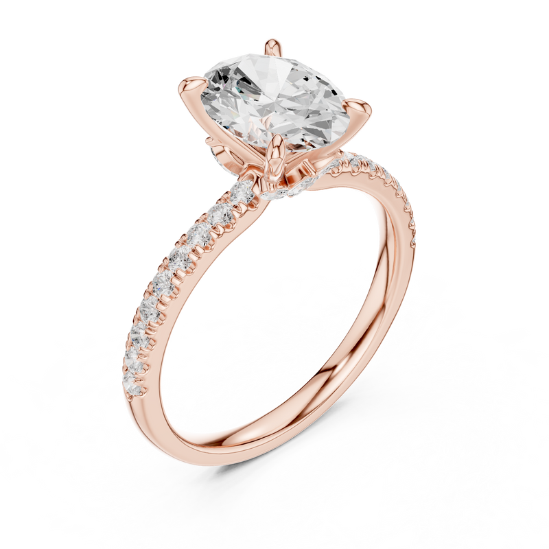 Ladies Ring DDLR-1013@7 - Rose Gold - Image