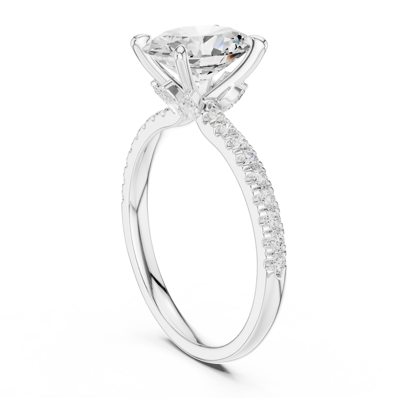 Ladies Ring DDLR-1013@7 - White Gold - Image