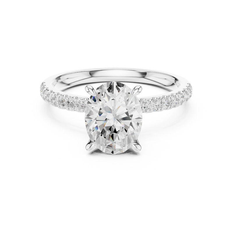 Ladies Ring DDLR-1013@7 - White Gold - Image