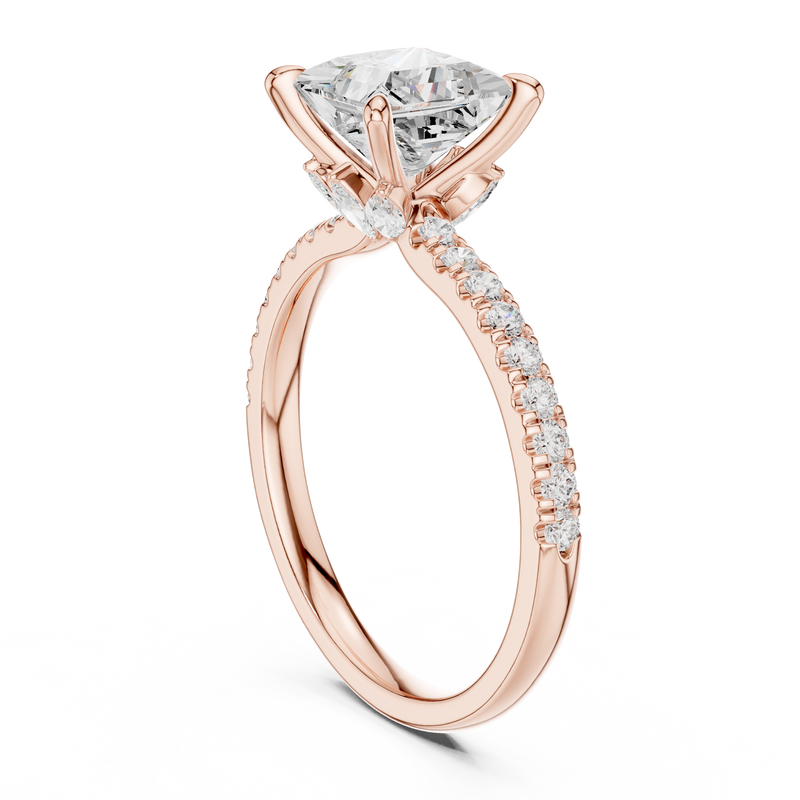 Ladies Ring DDLR-1014@7 - Rose Gold - Image