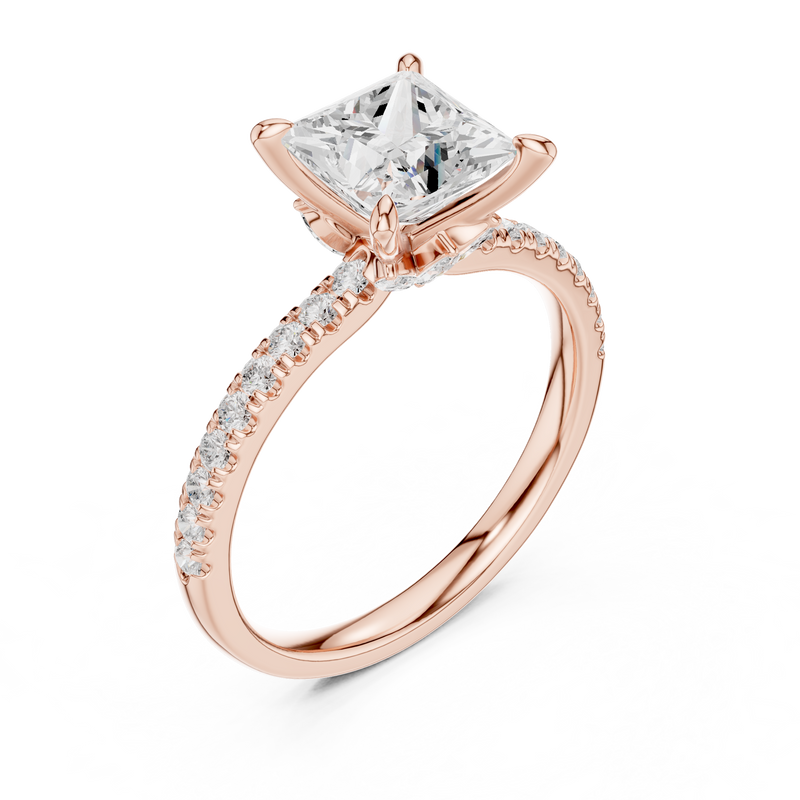 Ladies Ring DDLR-1014@7 - Rose Gold - Image