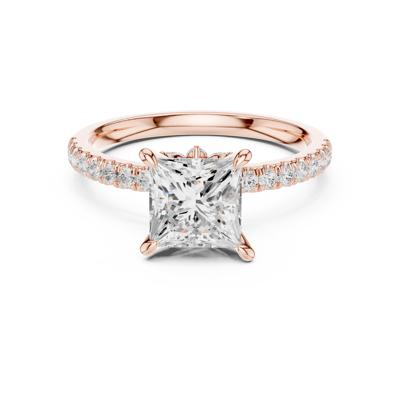 Ladies Ring DDLR-1014@7 - Rose Gold - Image
