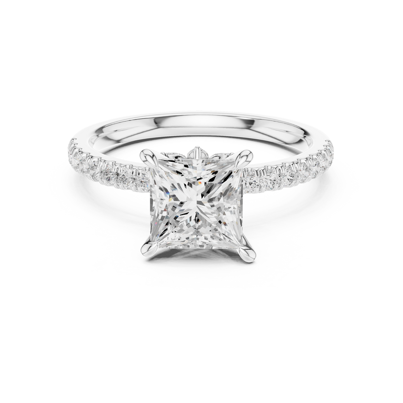 Ladies Ring DDLR-1014@7 - White Gold - Image