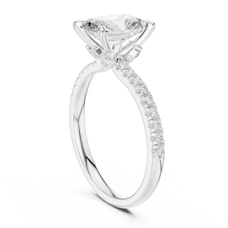 Ladies Ring DDLR-1015@7 - White Gold - Image
