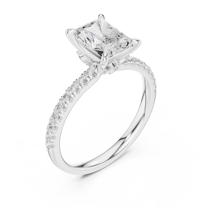 Ladies Ring DDLR-1015@7 - White Gold - Image
