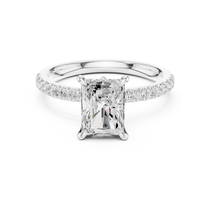 Ladies Ring DDLR-1015@7 - White Gold - Image